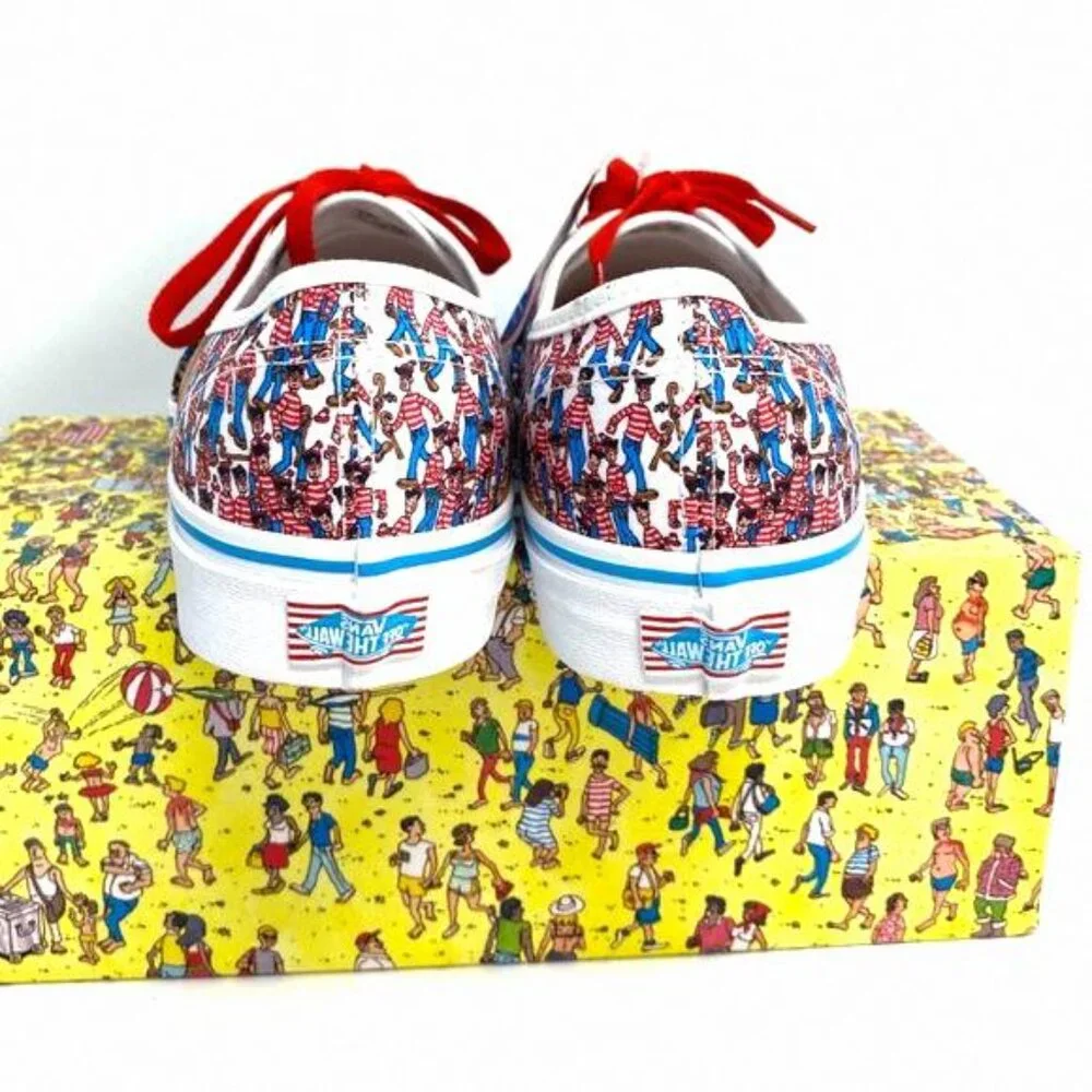 💖MEGA SALE💖VANS Authentic Where_s WALDO Multi Canvas VN0A348A3RZ Women's